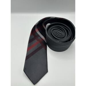 Express Men's Tie Stripes Gray & Red
